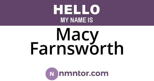 Macy Farnsworth