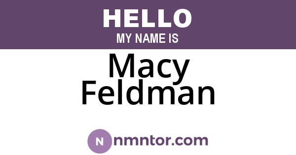 Macy Feldman