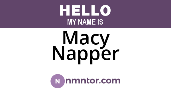 Macy Napper