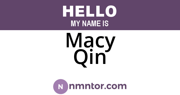 Macy Qin