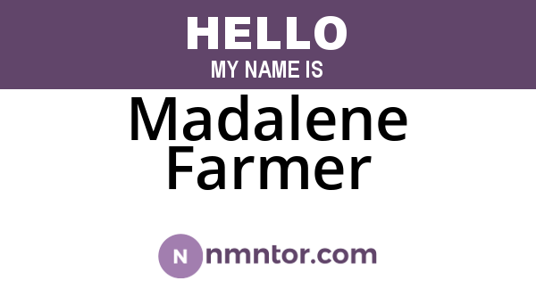 Madalene Farmer
