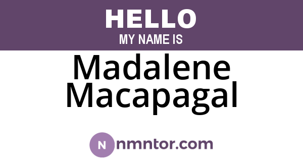 Madalene Macapagal