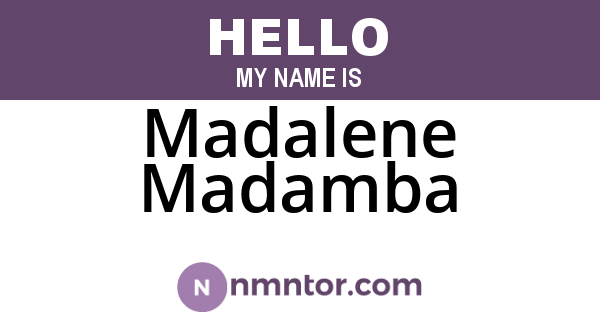 Madalene Madamba