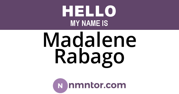 Madalene Rabago