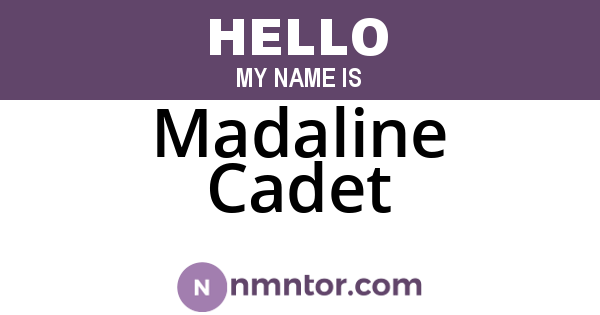 Madaline Cadet