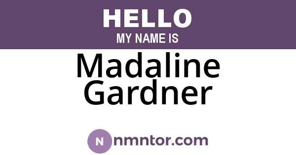 Madaline Gardner