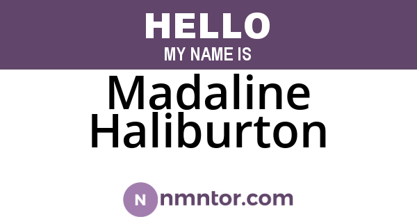 Madaline Haliburton