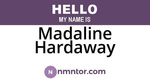Madaline Hardaway
