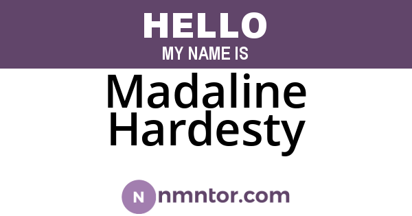 Madaline Hardesty