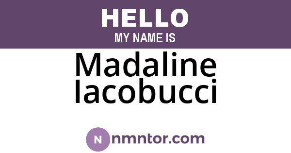 Madaline Iacobucci
