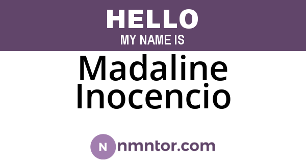 Madaline Inocencio