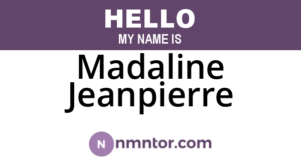 Madaline Jeanpierre