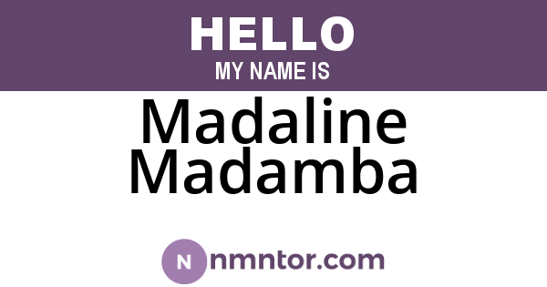 Madaline Madamba