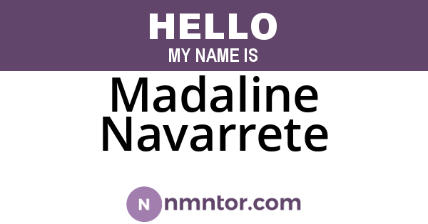 Madaline Navarrete