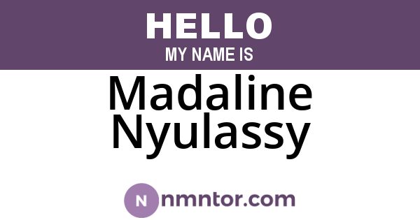 Madaline Nyulassy