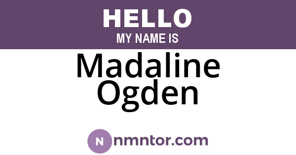 Madaline Ogden
