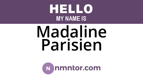 Madaline Parisien