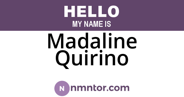Madaline Quirino