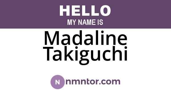 Madaline Takiguchi