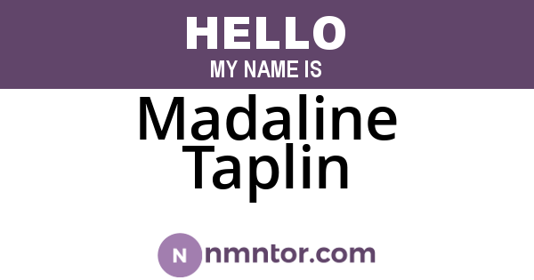 Madaline Taplin