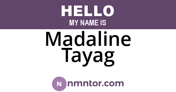 Madaline Tayag