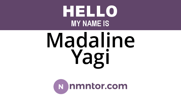 Madaline Yagi