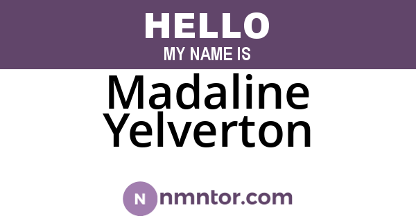 Madaline Yelverton