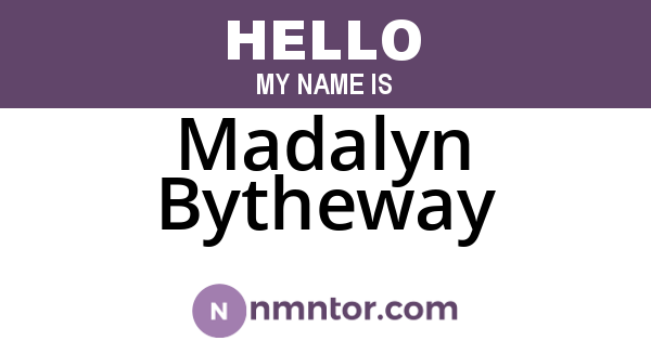 Madalyn Bytheway