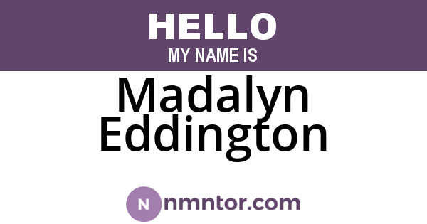 Madalyn Eddington