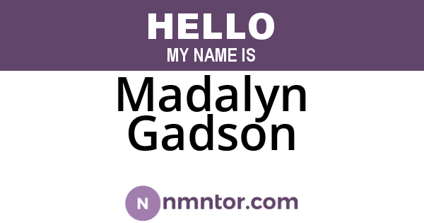 Madalyn Gadson