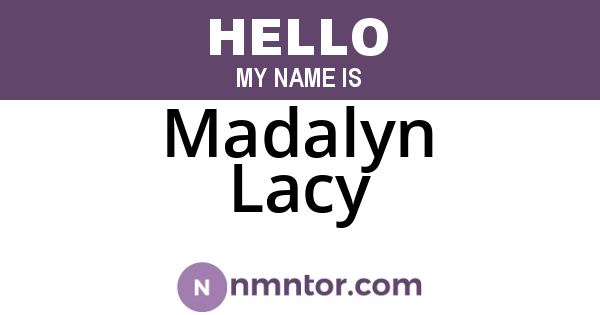 Madalyn Lacy