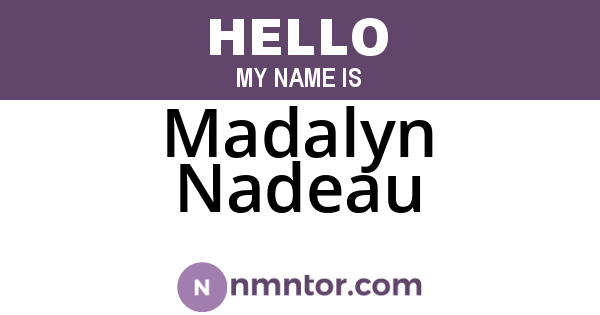 Madalyn Nadeau