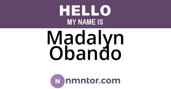 Madalyn Obando