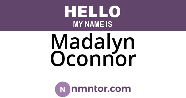 Madalyn Oconnor
