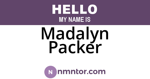 Madalyn Packer