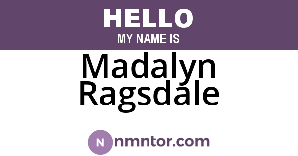 Madalyn Ragsdale
