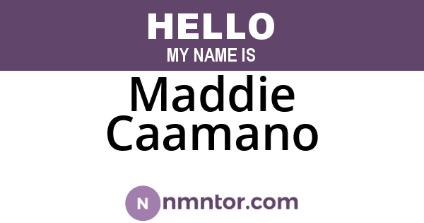 Maddie Caamano