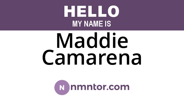 Maddie Camarena