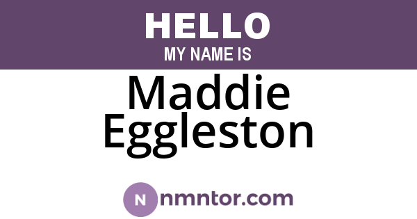 Maddie Eggleston