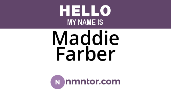 Maddie Farber