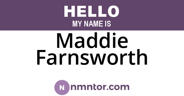 Maddie Farnsworth