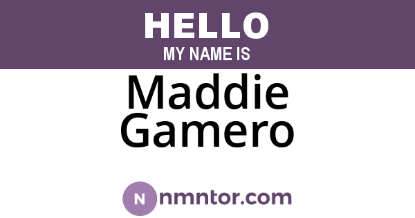 Maddie Gamero