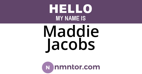 Maddie Jacobs