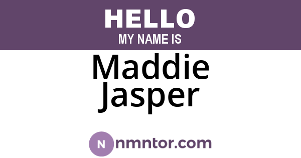 Maddie Jasper