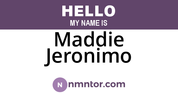 Maddie Jeronimo