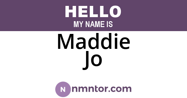 Maddie Jo