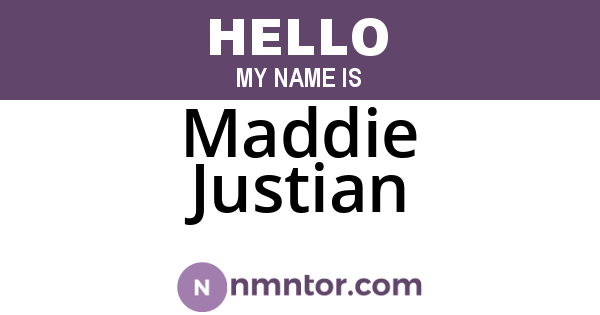 Maddie Justian