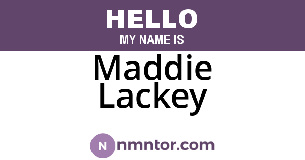 Maddie Lackey