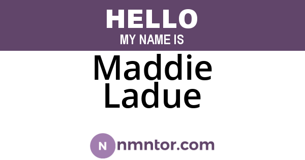 Maddie Ladue