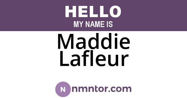Maddie Lafleur